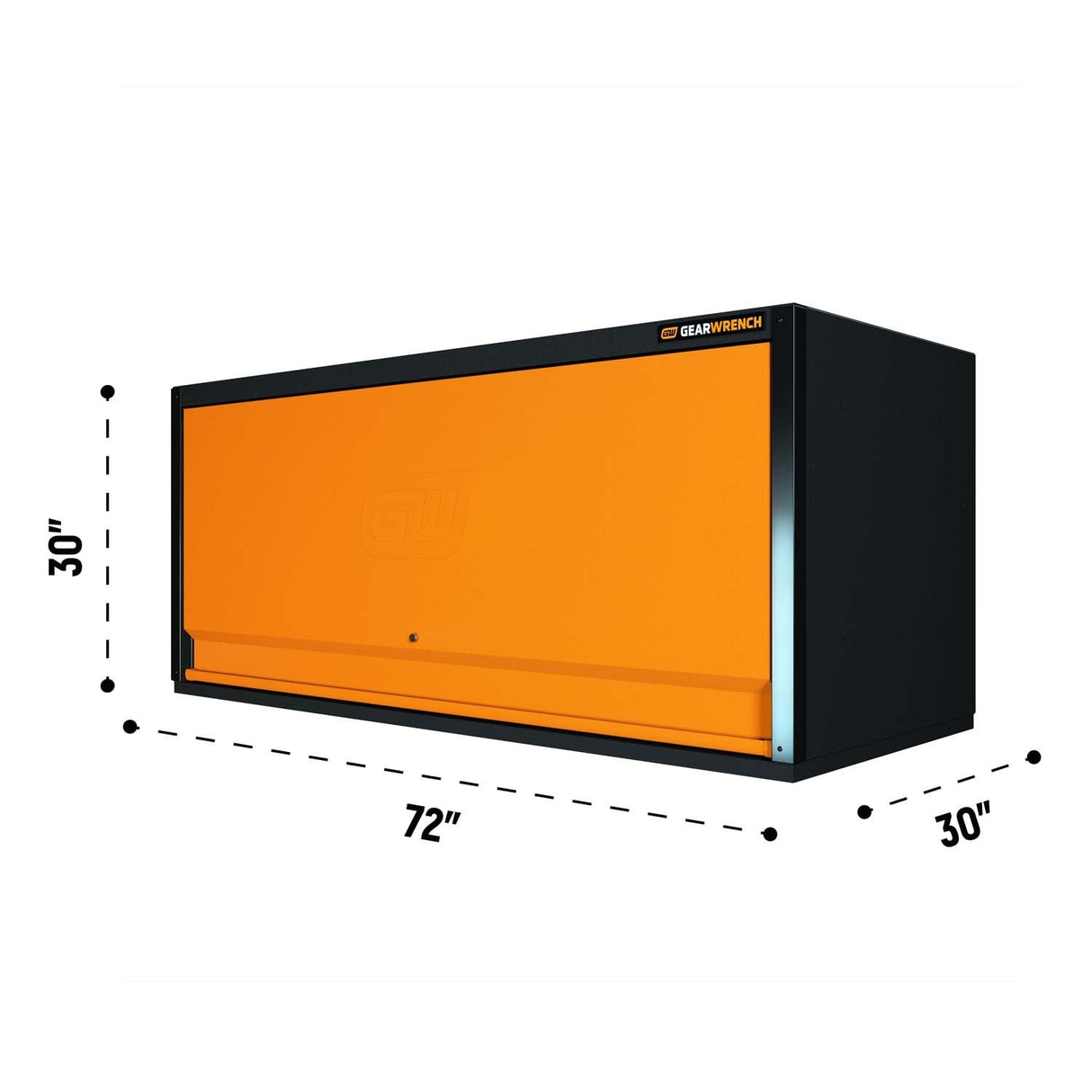 GearWrench 83238HTC 72 in x 30 in Top Mount Hutch with LED Light and Power Strips for Professional Mobile Workbench System - 4