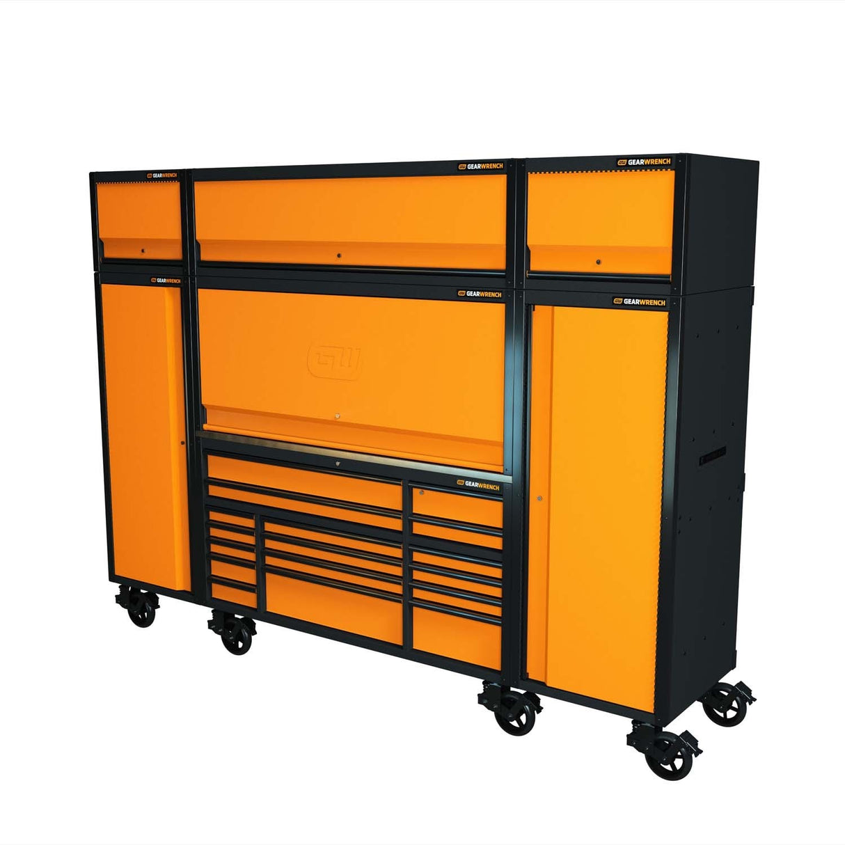 GearWrench 83238HTC 72 in x 30 in Top Mount Hutch with LED Light and Power Strips for Professional Mobile Workbench System - 5