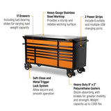 GearWrench 83238 72 in. x 30 in. 17 Drawer Professional Mobile Workbench with Stainless Steel Worktop - 2