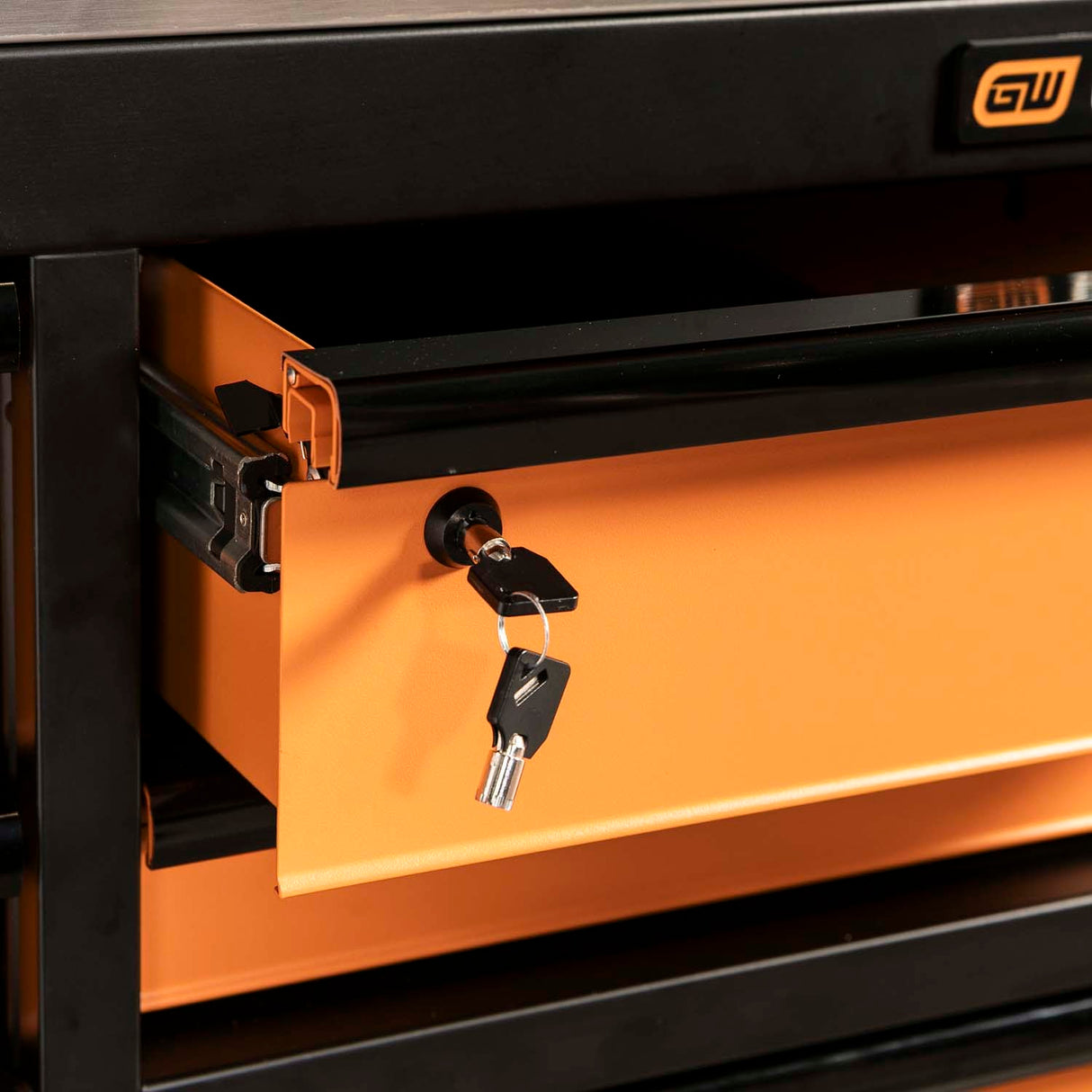 GearWrench 83238 72 in. x 30 in. 17 Drawer Professional Mobile Workbench with Stainless Steel Worktop - 4