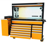 GearWrench 83247HTC 52 Inch Top Mount Hutch for Rolling Tool Cabinet with Stainless Steel Pegboard 51.67 in W x 17.9 in D x 24 in H - 5