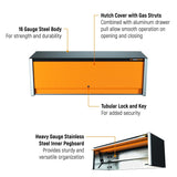 GearWrench 83249HTC 72 in x 24 in Top Mount Hutch for Rolling Tool Cabinet with Stainless Steel Pegboard - 2
