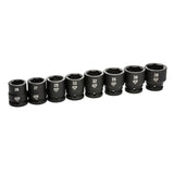 GearWrench 84030 8 Piece 3/4" Drive 6 Point Metric Impact Socket Set