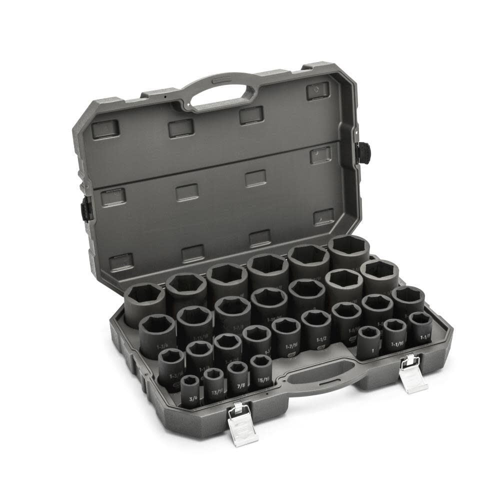 GearWrench 84037 29 Piece 3/4" Drive 6 Point Deep SAE Impact Socket Set - 2