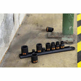 GearWrench 84910H 8 Piece 3/8" Drive 6 Point SAE Hi-Viz Impact Socket Set - 7