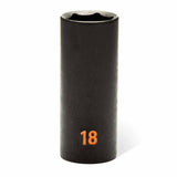 GearWrench 84914H 13 Piece 3/8" Drive 6 Point Metric Hi-Viz Deep Impact Socket Set - 5