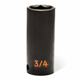 GearWrench 84915H 8 Piece 3/8" Drive 6 Point SAE Hi-Viz Deep Impact Socket Set - 4