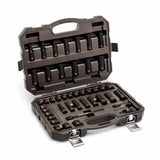 GearWrench 84916H 44 Piece 3/8" Drive 6 Point Standard & Deep Impact SAE/Metric Hi-Viz Socket Set - 3