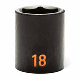 GearWrench 84925H 29 Piece 3/8" Drive 6 Point Metric Hi-Viz Standard & Deep Impact Socket Set - 5