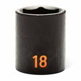 GearWrench 84925H 29 Piece 3/8" Drive 6 Point Metric Hi-Viz Standard & Deep Impact Socket Set - 5