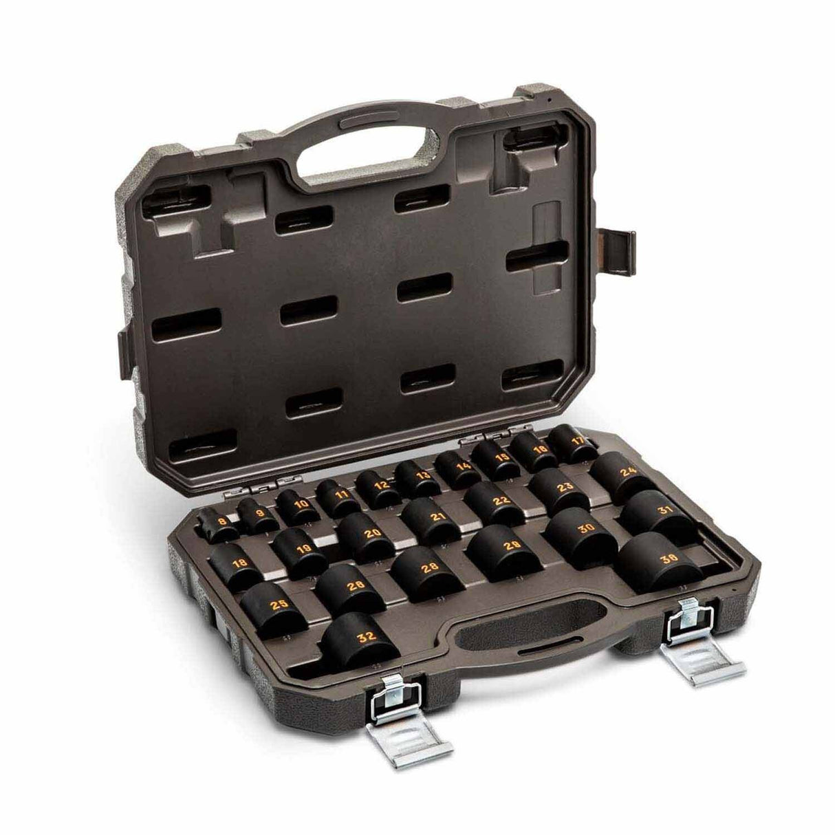 GearWrench 84933H 25 Piece 1/2" Drive 6 Point Metric Hi-Viz Impact Socket Set - 3