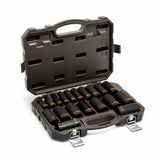 GearWrench 84934H 19 Piece 1/2" Drive 6 Point SAE Hi-Viz Deep Impact Socket Set - 3