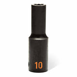 GearWrench 84935H 29 Piece 1/2" Drive 6 Point Metric Hi-Viz Deep Impact Socket Set - 6