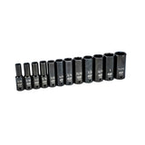 GearWrench 84942N 12 Pc. 1/2" Drive 6 Point Deep Impact SAE Socket Set - 2