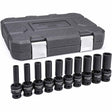 GearWrench 84943N 10 Pc. 1/2" Drive 6 Point Deep Universal Impact SAE Socket Set