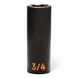 GearWrench 84947H 39 Piece 1/2" Drive 6 Point SAE Hi-Viz Standard & Deep Impact Socket Set - 5