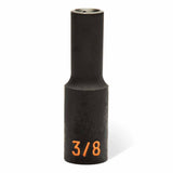 GearWrench 84947H 39 Piece 1/2" Drive 6 Point SAE Hi-Viz Standard & Deep Impact Socket Set - 6