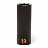 GearWrench 84948H 39 Piece 1/2" Drive 6 Point Metric Hi-Viz Standard & Deep Impact Socket Set - 6