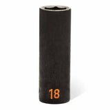 GearWrench 84948H 39 Piece 1/2" Drive 6 Point Metric Hi-Viz Standard & Deep Impact Socket Set - 8