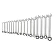 GearWrench 85890-02 18 Pc. 72-Tooth 12 Point Ratcheting Combination Metric Wrench Set