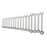 GearWrench 85890-02 18 Pc. 72-Tooth 12 Point Ratcheting Combination Metric Wrench Set