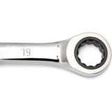GearWrench 85898 9 Pc. 72-Tooth 12 Point XL X-Beam Ratcheting Combination SAE Wrench Set - 4