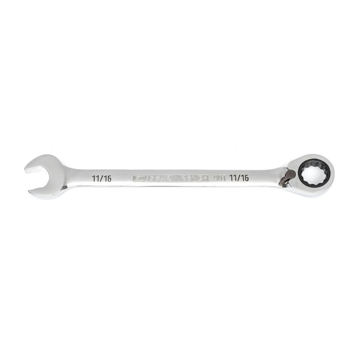 GearWrench 86648 11/16" Reversible 90-Tooth 12-Point Ratcheting Combination Wrench