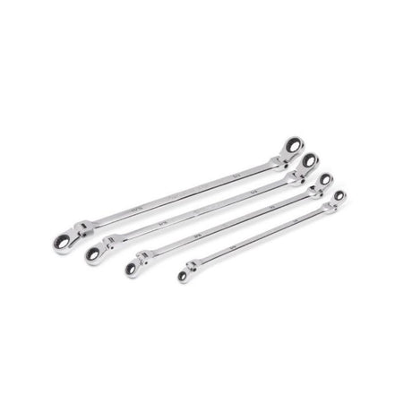 GearWrench 86831 4 Piece 90-Tooth 12 Point SAE GearBox Double Flex Ratcheting Wrench Set