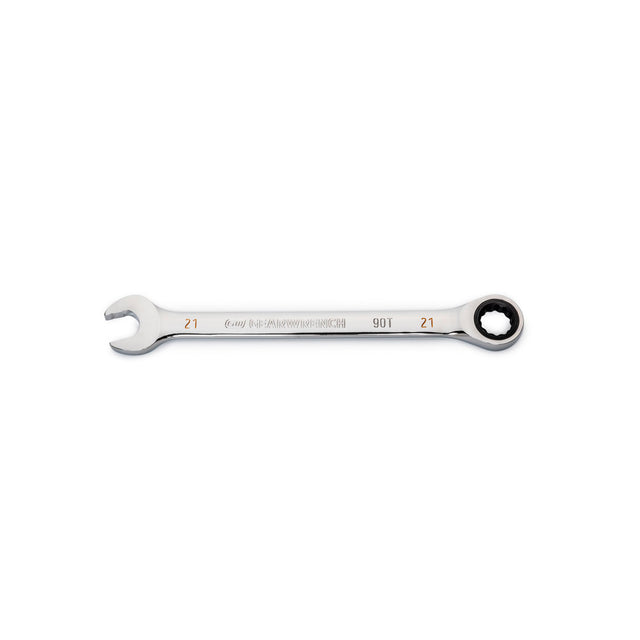 GearWrench 86921 21mm 90-Tooth 12 Point Ratcheting Combination Wrench