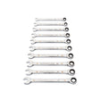 GearWrench 86927 12 Pc. 90-Tooth 12 Point Metric Combination Ratcheting Wrench Set