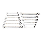 GearWrench 86927 12 Pc. 90-Tooth 12 Point Metric Combination Ratcheting Wrench Set - 4