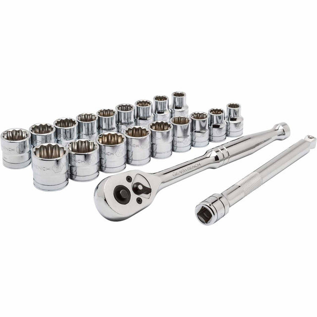 GearWrench 8802A 22 Pc. 1/2" Dr. SAE/Metric Socket Set