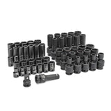 GearWrench 89092 3/8" Drive 6-Point Metric Standard and Deep Impact Socket Set (51 Piece)