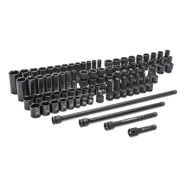 GearWrench 89093 3/8" Drive Master Impact Socket Set (80 Piece)