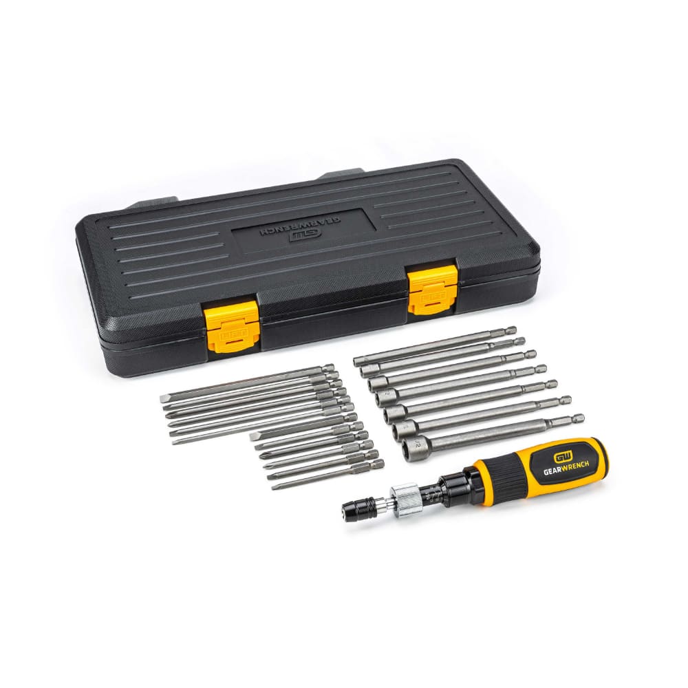 GearWrench 89620 20 Pc. 1/4" Drive Torque Screwdriver Set 10-50 in/lbs