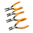 GearWrench 89701 Fixed Tip Internal External Snap Ring Pliers Set 7" and 9" with Tool Pouch (4 Piece Set)