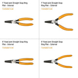 GearWrench 89701 Fixed Tip Internal External Snap Ring Pliers Set 7" and 9" with Tool Pouch (4 Piece Set) - 2