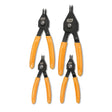 GearWrench 89712 Push Button Convertible Snap Ring Pliers Set with Case (4 Piece Set)