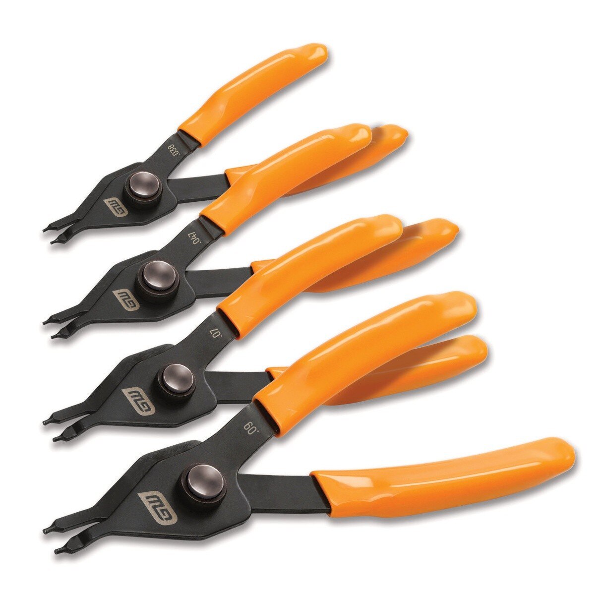 GearWrench 89712 Push Button Convertible Snap Ring Pliers Set with Case (4 Piece Set) - 3