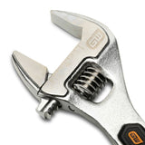 GearWrench 89750 8" and 10" Chrome Adjustable Wrench Set with Wide Jaws (2 Piece) - 2
