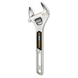 GearWrench 89752 8" Chrome Adjustable Wrench 30mm Jaw Capacity