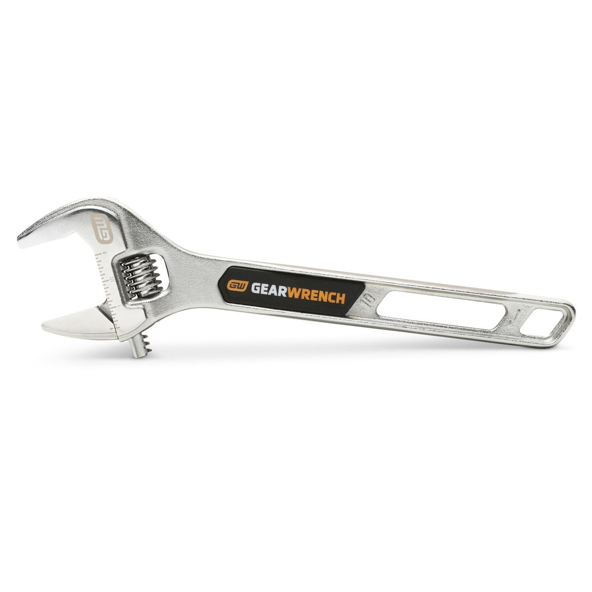 GearWrench 89753 10" Chrome Adjustable Wrench with 37mm Jaw Capacity - 4