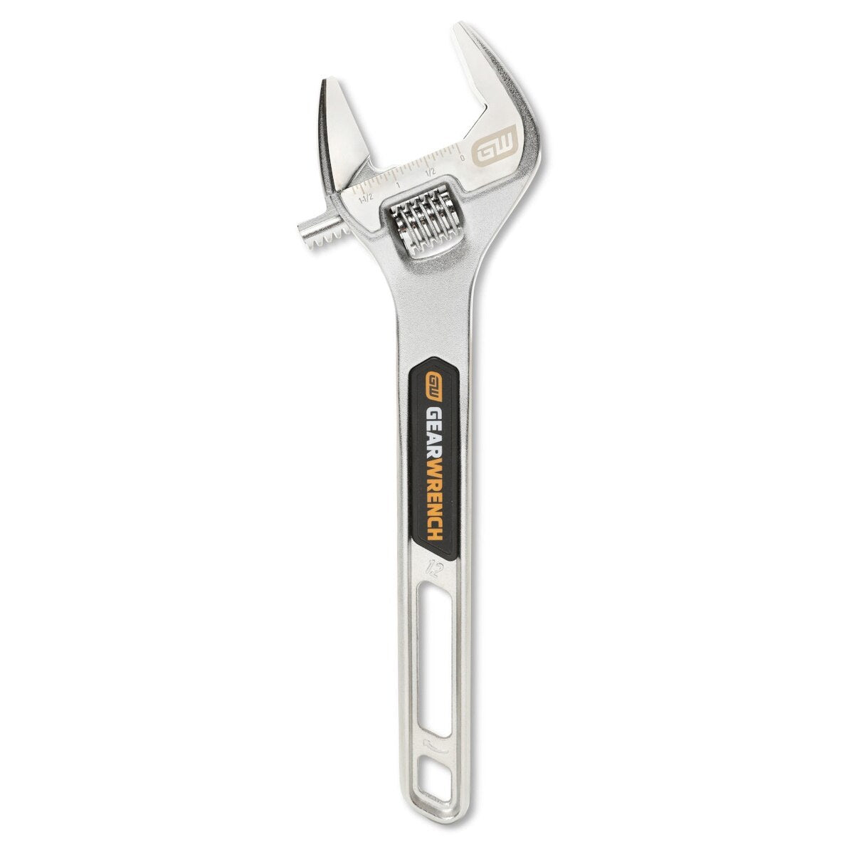 GearWrench 89754 12" Chrome Adjustable Wrench 43mm Jaw Capacity