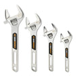 GearWrench 89755 Chrome Adjustable Wrench Set with 6" 8" 10" 12" Wrenches (4 Piece Set)