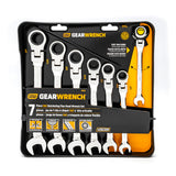 GearWrench 9700 7 Pc. 72-Tooth 12 Point Flex Head Ratcheting Combination SAE Wrench Set - 2