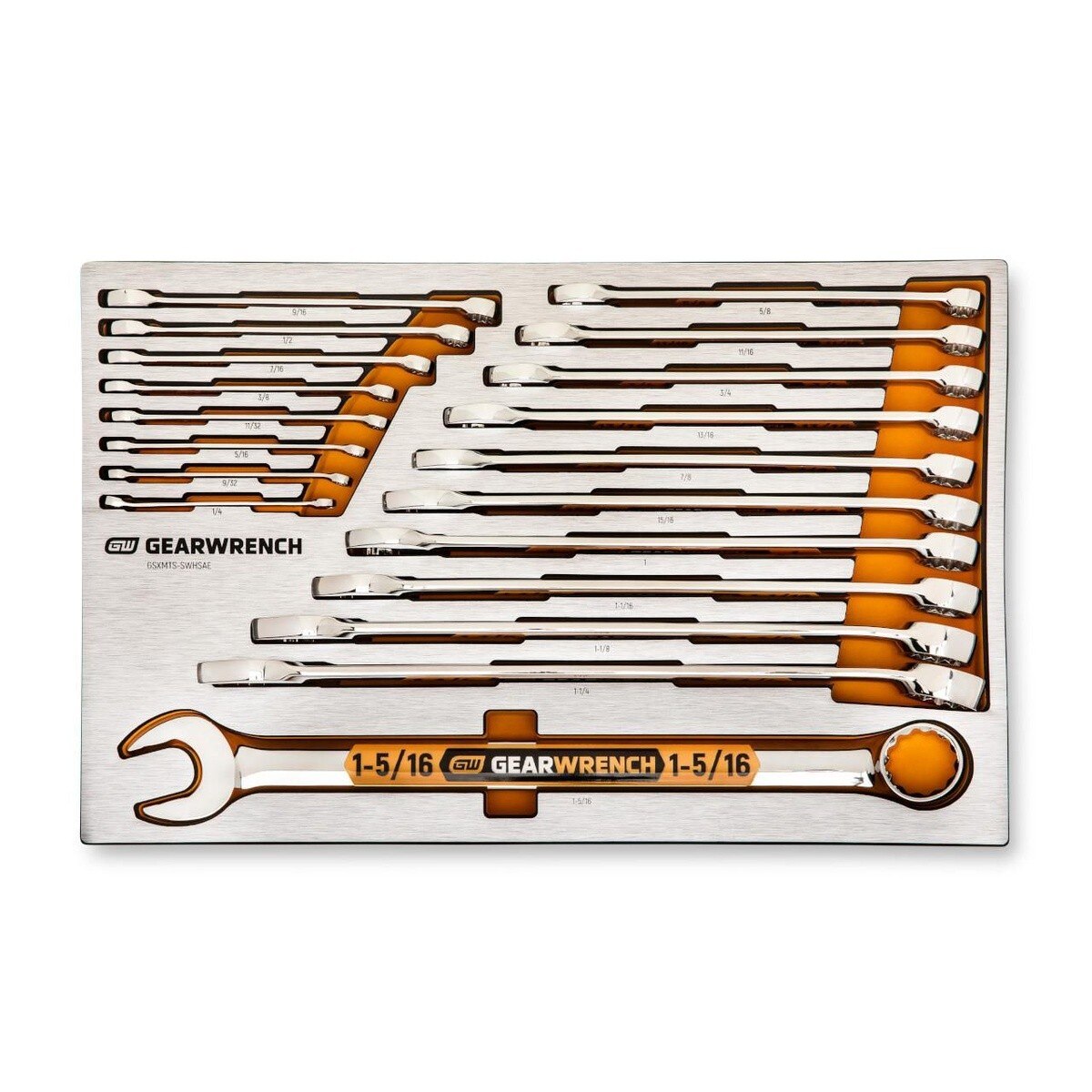 GearWrench GSXMTSKITA 1/4" 3/8" and 1/2" Drive 120XP Mechanics Tool Set with Premium Foam Trays (132 Piece) - 5