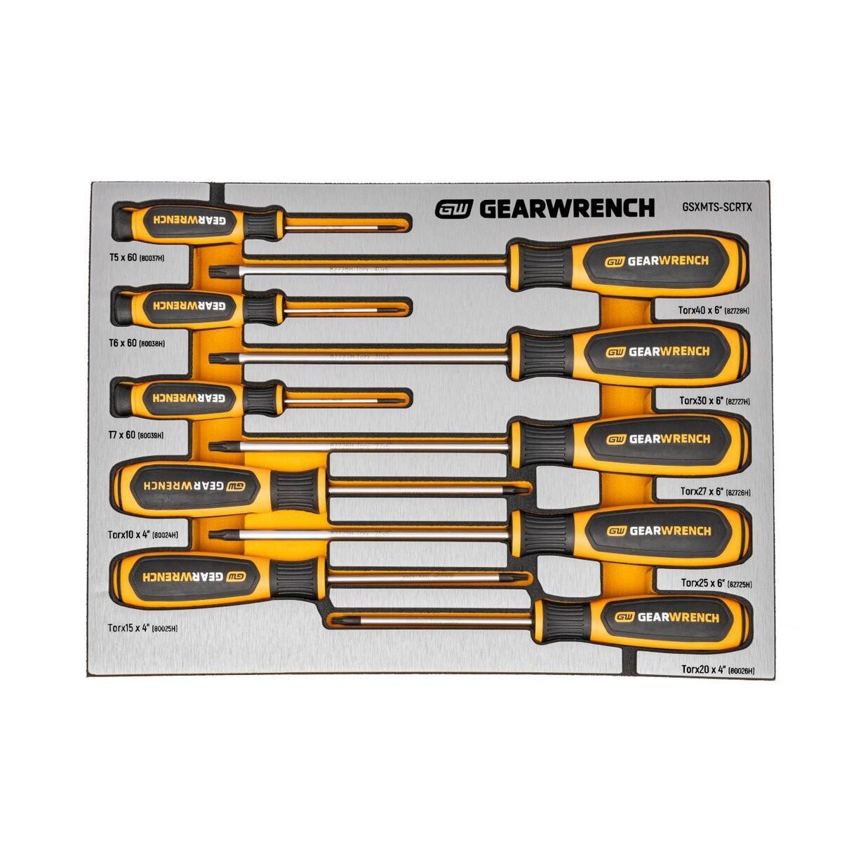 GearWrench GSXMTSKITB Premium Pliers and Screwdrivers Set with Foam Storage Trays (33 Piece) - 5