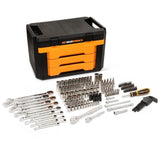 GearWrench GW168MM 1/4" and 3/8" Drive 90-Tooth Metric Mechanics Tool Set (168 Piece)