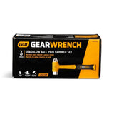 GearWrench GWH3PCDBBP Dead Blow Ball Pein Hammer Set with Steel Shot Core (3 Piece Set) - 7