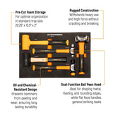 GearWrench GWH5PCMS Mixed Hammer Set in Foam Storage Tray (5 Piece) - 2